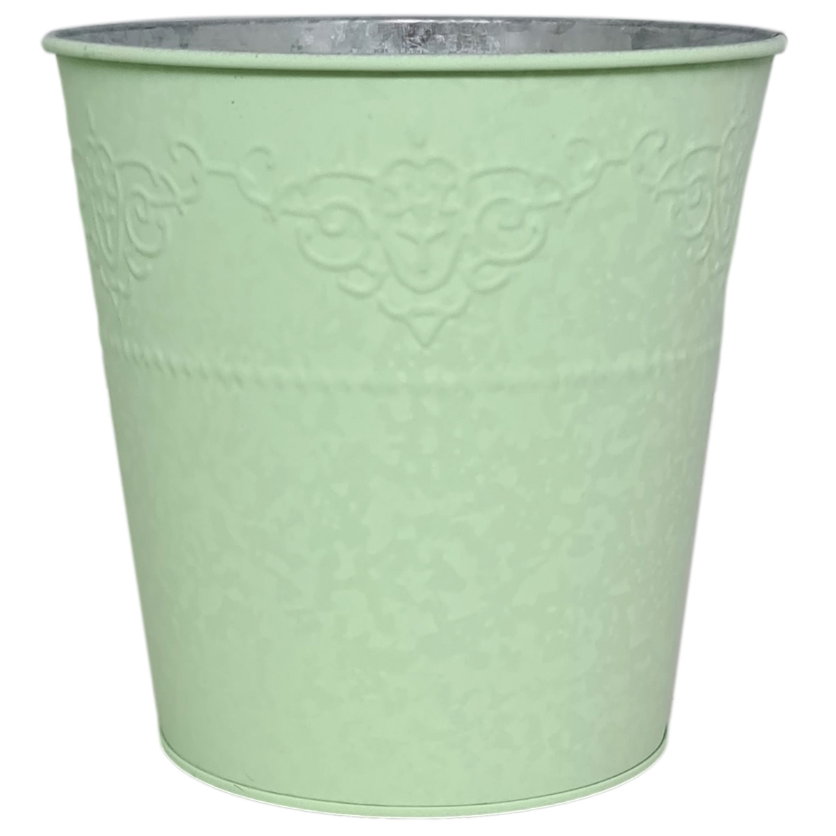 Antique Embossed Bucket / Green