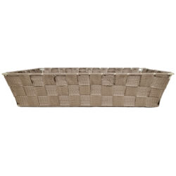 XL Rectangle Kingston Basket - 38cm x 28cm x 8.5cm / Champagne