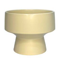 Clique Ceramic Footed Vase/Yellow