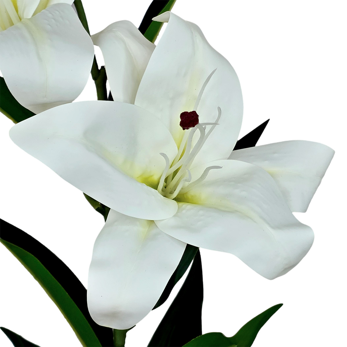 Oriental Lily Spray - 88cmL / White - Image 2
