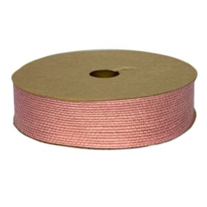 Pink Jute Ribbon 25mm