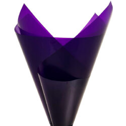 Solid Colour Cello Wrap - 37mic - 50cm x 70cm x 100sheets / Purple