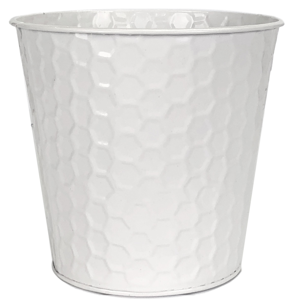 Round Honeycomb Bucket / White