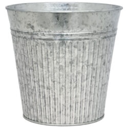 Round Metal Pail Bucket / Nat