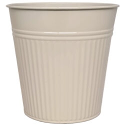 Round Metal Pail Bucket / Stone