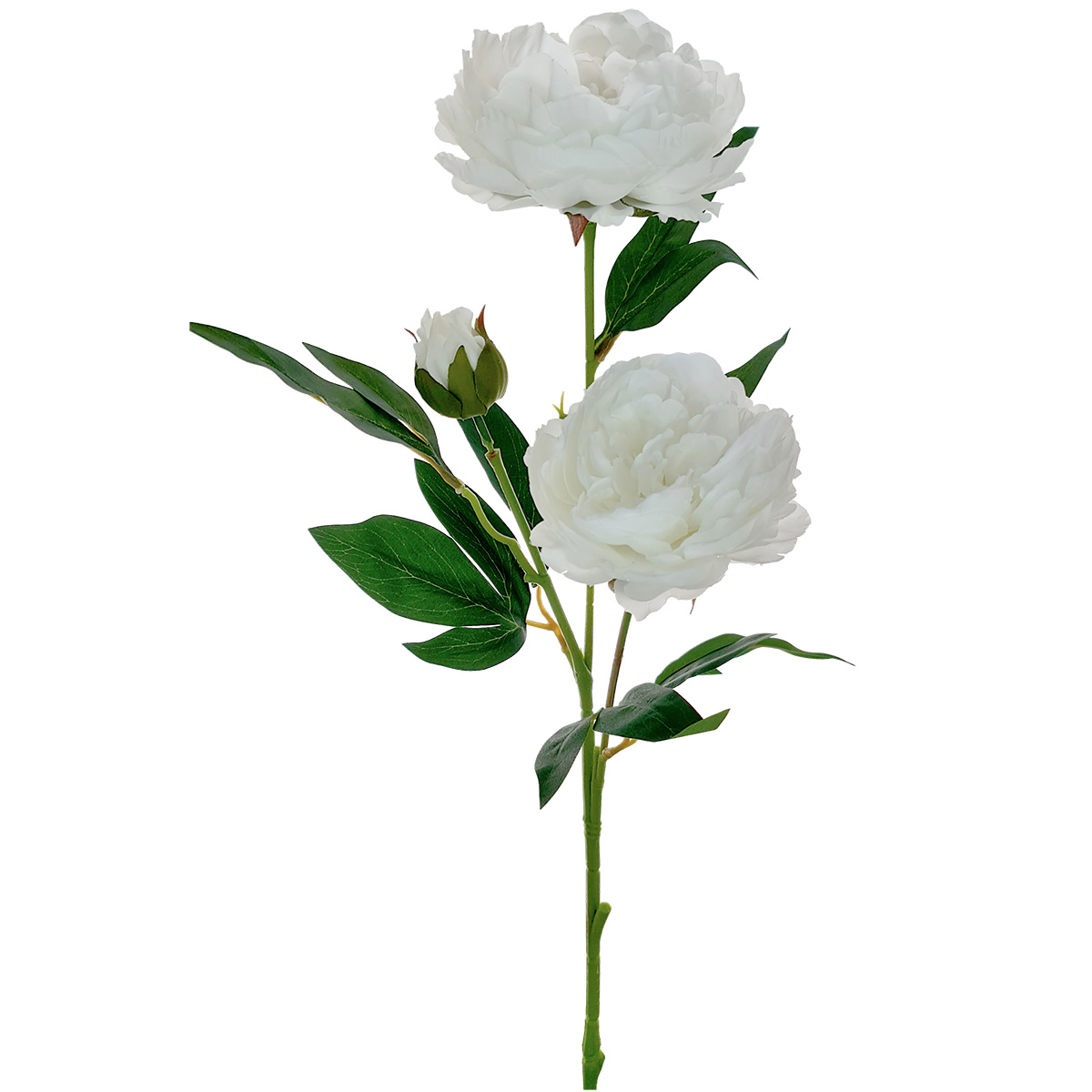 Arisa Peony Spray - 71cmL/White