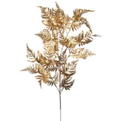 Metallic Fern Spray - 95cmL/Gold