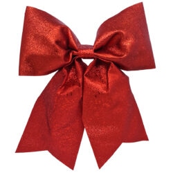 Metallic Christmas Bow / Red