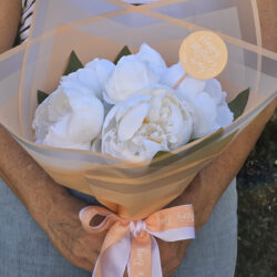 Happy Mother's Day Wooden Pick (Pack of 10pcs) / Peach