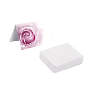 pink rose fold card