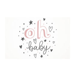 baby shower card pink