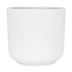 Levanto Large Ceramic Pot 18.5cmH / White