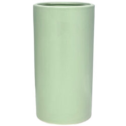 Verona Small Cylinder Vase 10.5cmD x 20cmH/Sage Fizz