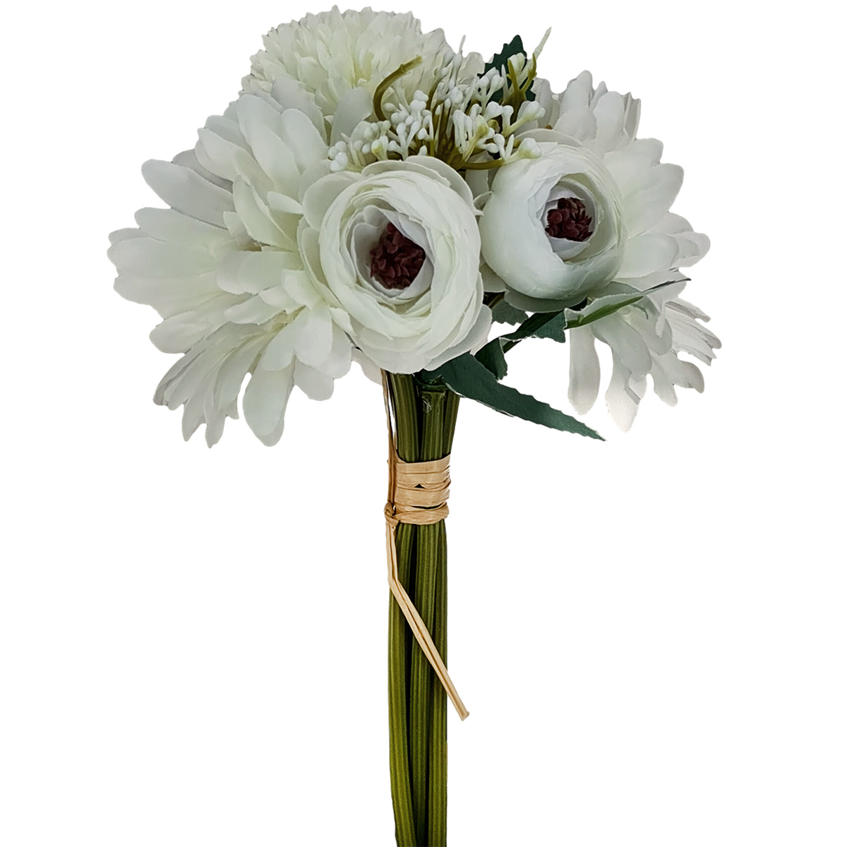Mixed Flower Bundle x 6 / White