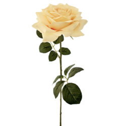 Florence Artificial Rose - 56cm / Lt Yellow
