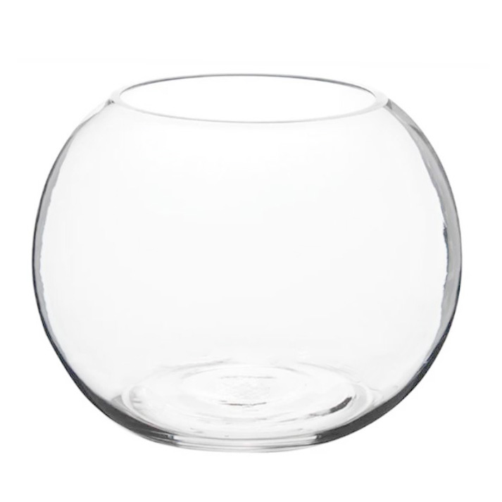 New Small Fish Bowl Vase - 13cmH