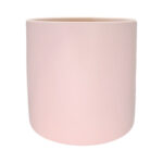 Verona Cylinder Ceramic Vase – 13.5cmD x 13.5cmH / Baby Pink