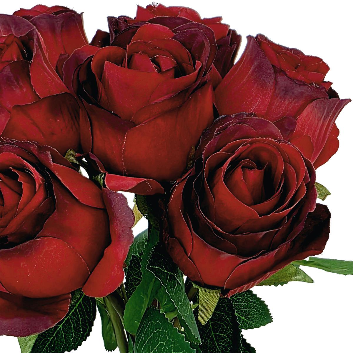 Mila Rose Bud Bundle x 7 - 38cm / Red - Image 2