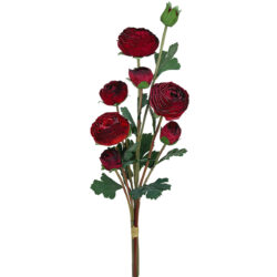 Artificial Ranunculas Bundle - 60cm / Red
