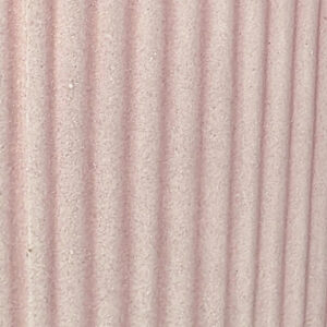 Ionic Rough Feel Med Ribbed Ceramic Pot - 13.5cmD x 13.5cmH/ Pink Fizz