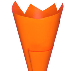 Premium Matte Poly Cello Wrap - 65mic 50cmx70cm x 100 sheets / Orange