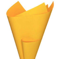 Premium Matte Poly Cello Wrap - 65mic 50cmx70cm x 100 sheets / Yellow
