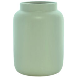 Sorrento Rimmed Ceramic Vase - 15cmH / Soft Sage