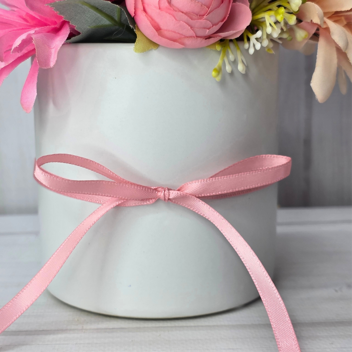 Double Face Satin Ribbon 6mm x 25m / Pink