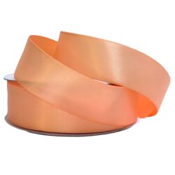 Double Face Satin Ribbon 25mm x 25m / Peach