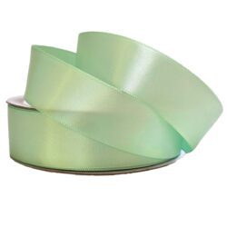 Double Face Satin Ribbon 25mm x 25m / Soft Mint