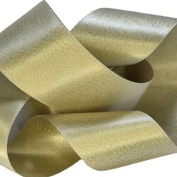 Shimmer Satin Ribbon 50mm x 25m/Champagne