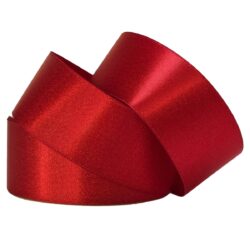 Shimmer Satin Ribbon 38mm x 25m/Red