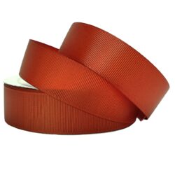 Grosgrain Ribbon 25mmx25m/Ginger