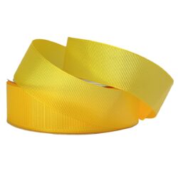 Grosgrain Ribbon 25mmx25m/Lemon