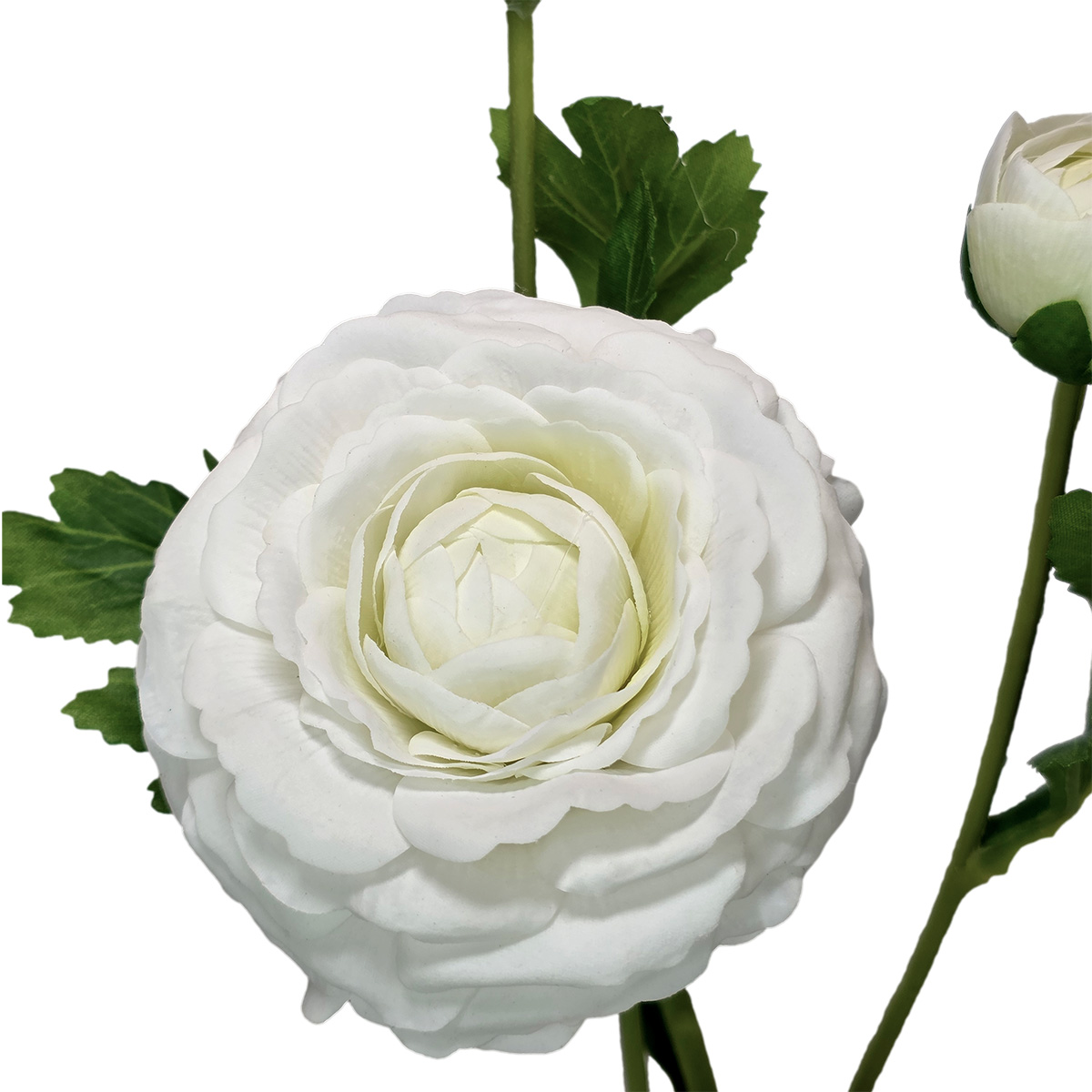 Real Touch Isla Ranunculus Spray - 48cm / White - Image 2