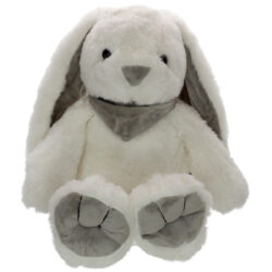 Lop Eared Plush Rabbit - 32cmH / White