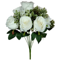 Hannah Rose Bush - 50cmL / White