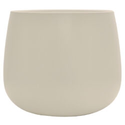 Tondo Ceramic Pot - Top 15cmD x 15cmH/ Stone