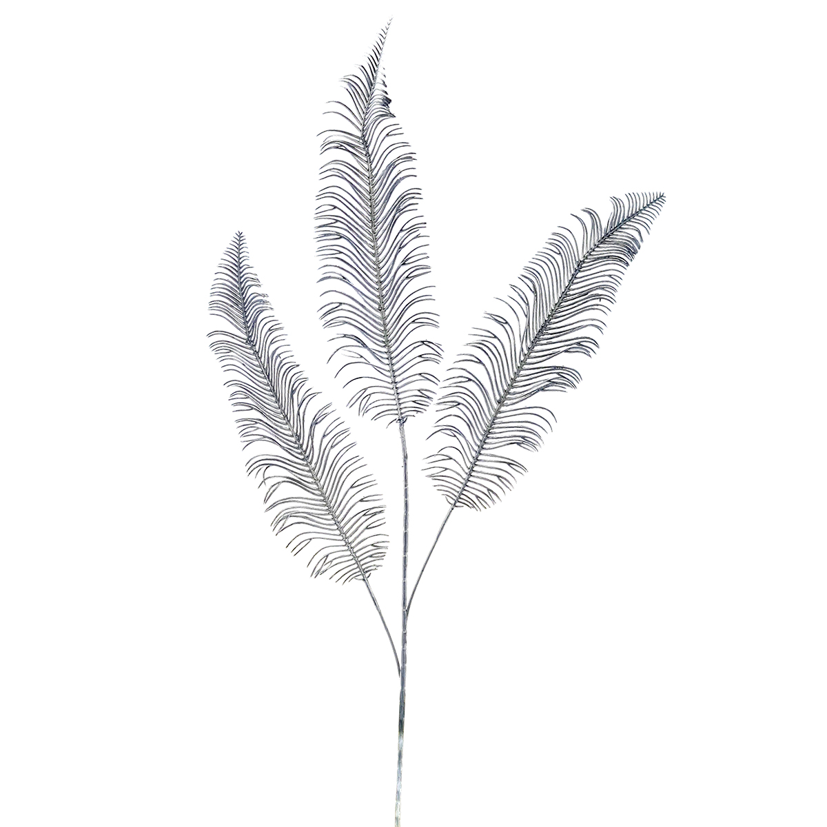 Metallic Leaf Spray - 80cmL / Silver