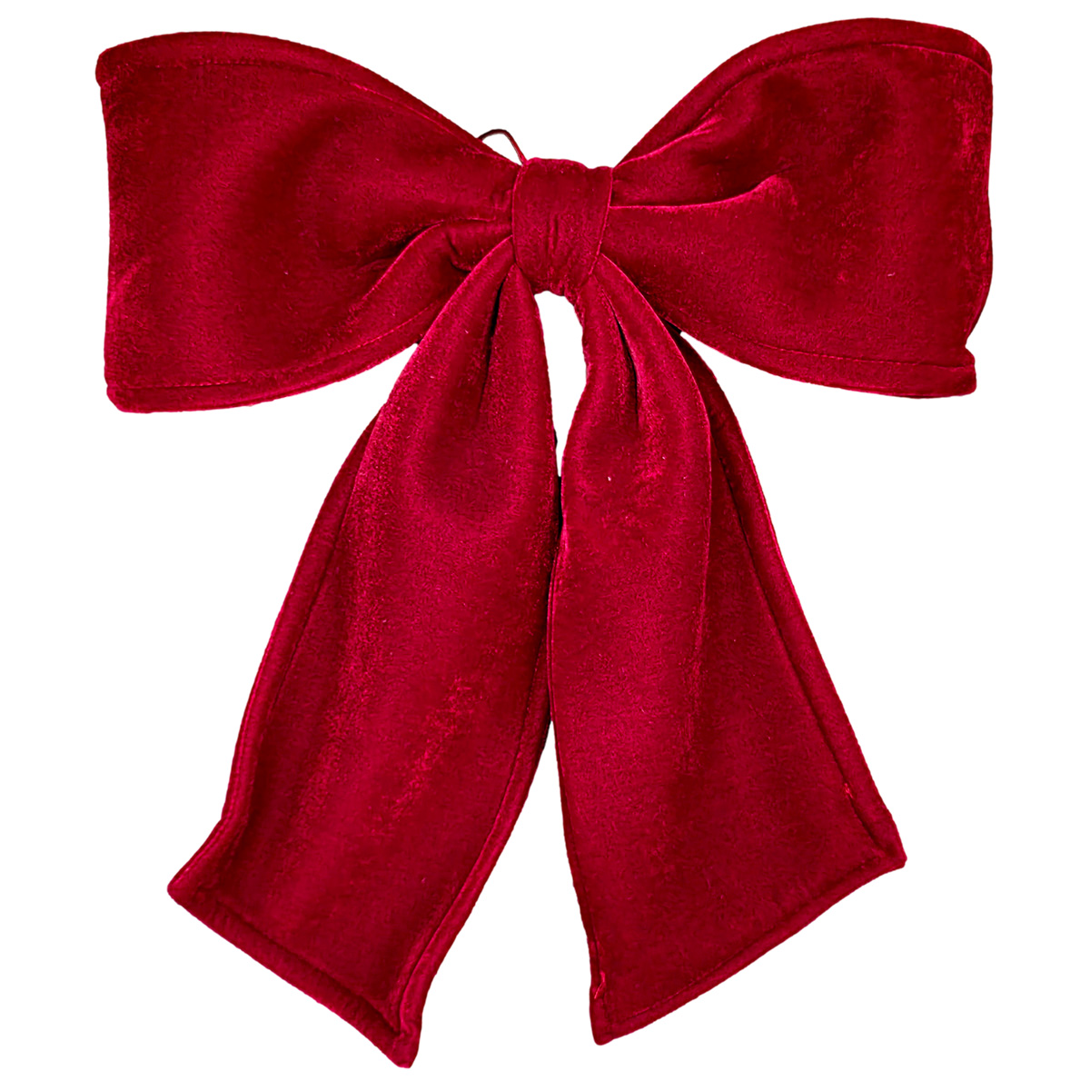 Velvet Christmas Bow - 40x45cm / Red