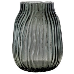 Waved Vase Top - 25cmH / Grey