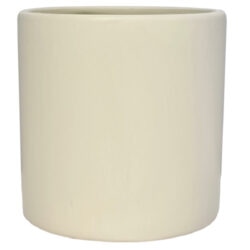 Lg Verona Cylinder Vase - 15.5cmD x 15.5cmH / Stone