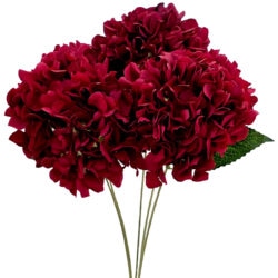 Hydrangea Bush - 48cmL / Red