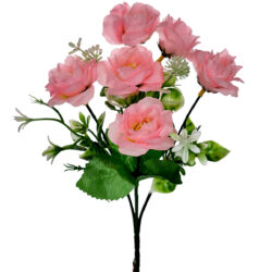 Carla Flower Bush - 28cm / Light Pink