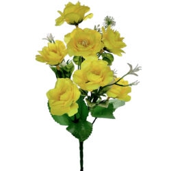 Carla Flower Bush - 28cm / Yellow