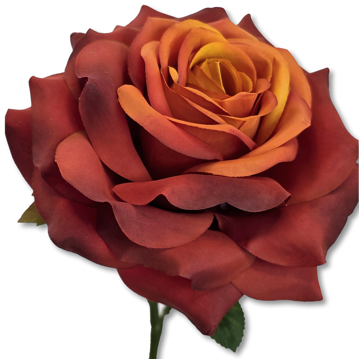 Florence Artificial Rose - 56cmL / Burnt Orange - Image 2