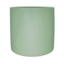 Verona Cylinder Ceramic Vase - 13.5cmD x13.5cmH / Soft Sage