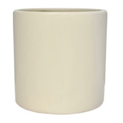 Verona Cylinder Ceramic Vase - 13.5cmD x 13.5cmH / Stone