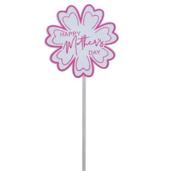 Mother's Day Flower Pick (pack of 10pcs) / White