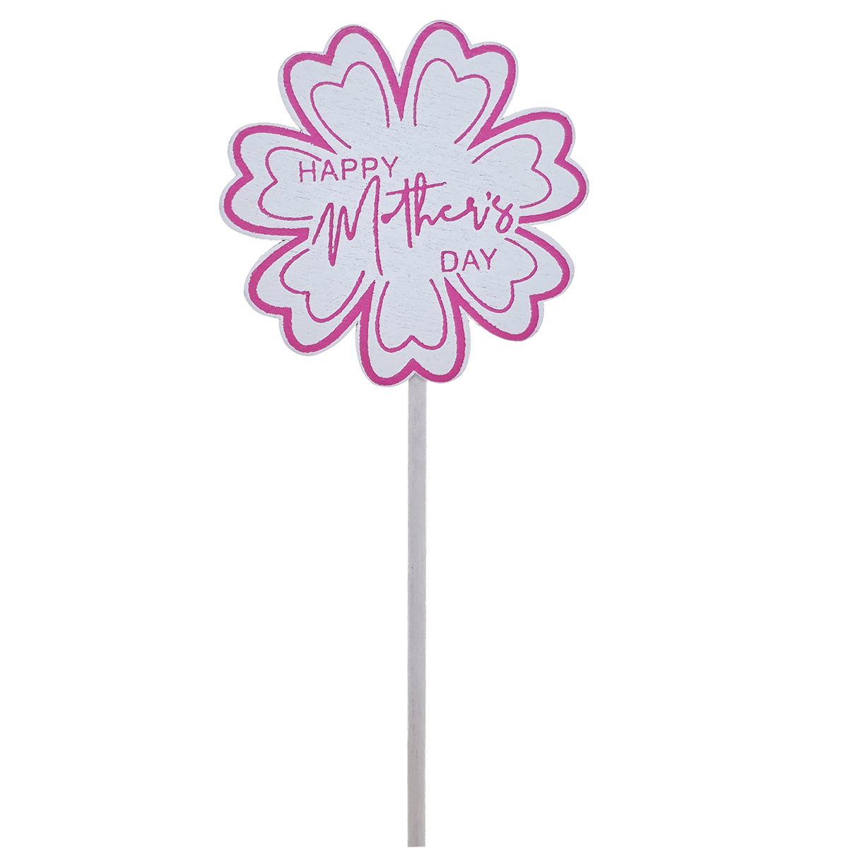 Mother's Day Flower Pick (pack of 10pcs) / White